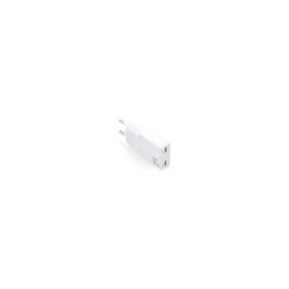 cargador aisens gan ultra delgado 30w 2xusb-c pd3.0 qc4.0 blanco