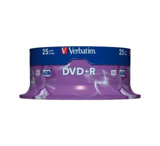bob. 25 dvd+r verbatim 4.7gb 16x spindle 43500