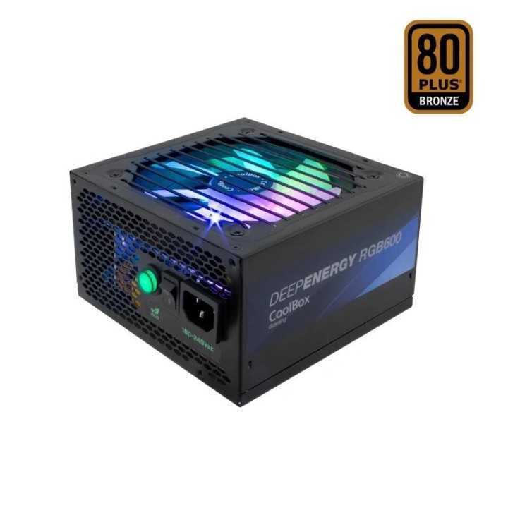 coolbox gaming fuente alimentacion 600 w 80+bronze