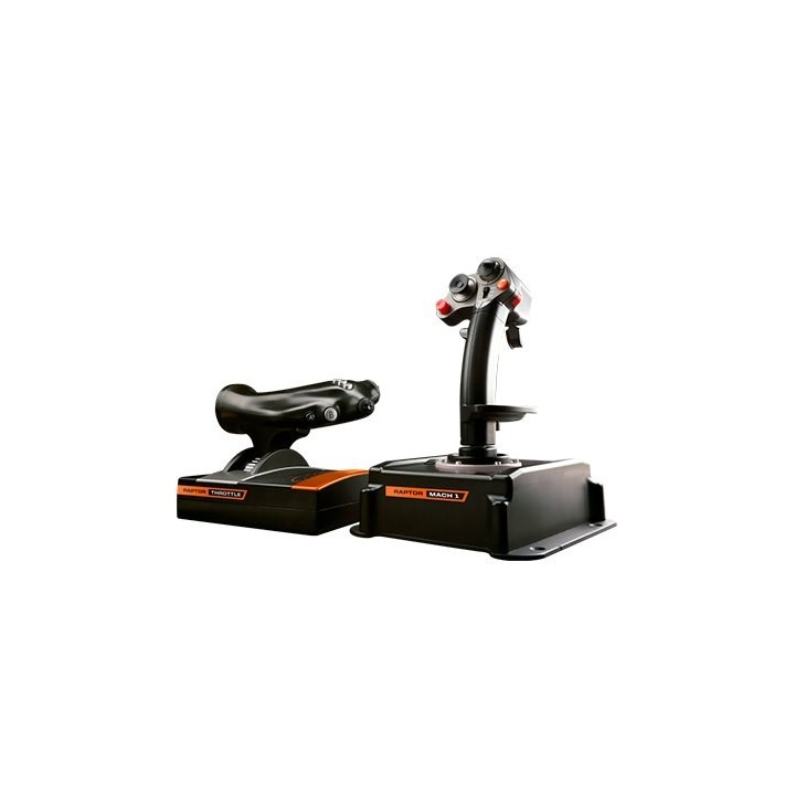 joystick de vuelo pc fr-tec raptor mach 1 hotas 3 memorias-32 acciones sensor electromagnetico