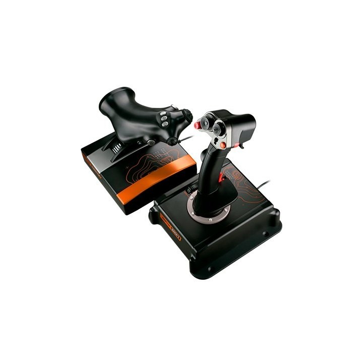 joystick de vuelo pc fr-tec raptor mach 1 hotas 3 memorias-32 acciones sensor electromagnetico