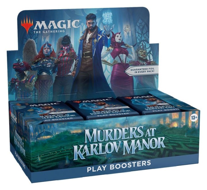 wizards of the coast caja de sobres magic the gathering play booster murders at karlov manor ingl?s
