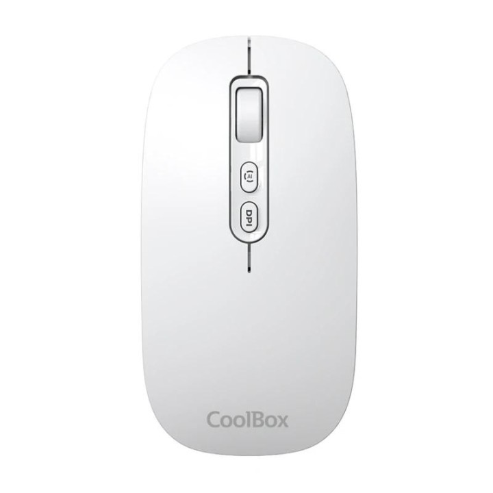 coolbox raton w02-ia inalambrico rf+bt blanco