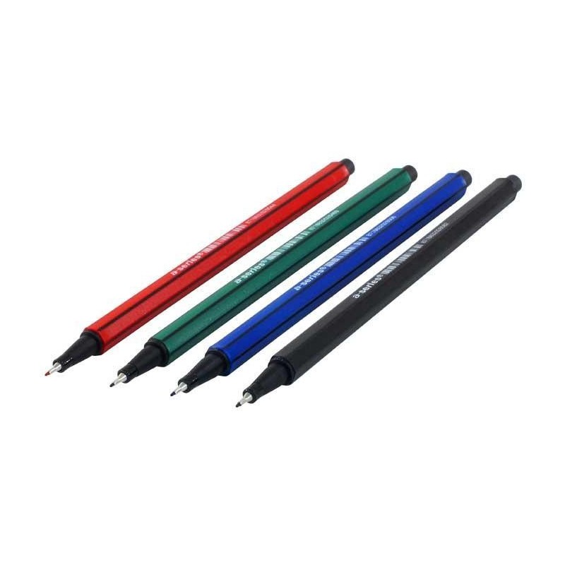 caja 10 rotulador a-series 0.4mm azul as1208