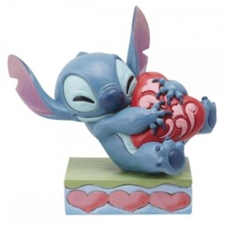 enesco figura enesco disney stitch abrazando un corazon