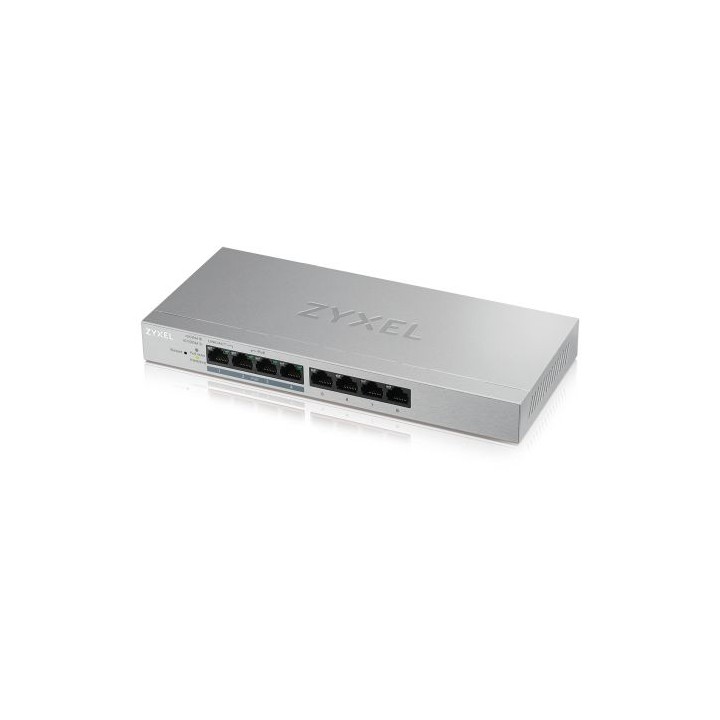 zyxel gs1200-8hp v2 gestionado gigabit ethernet (10/100/1000) energia sobre ethernet (poe) gris