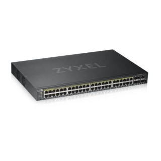 zyxel gs1920-48hpv2 gestionado gigabit ethernet (10/100/1000) energia sobre ethernet (poe) negro