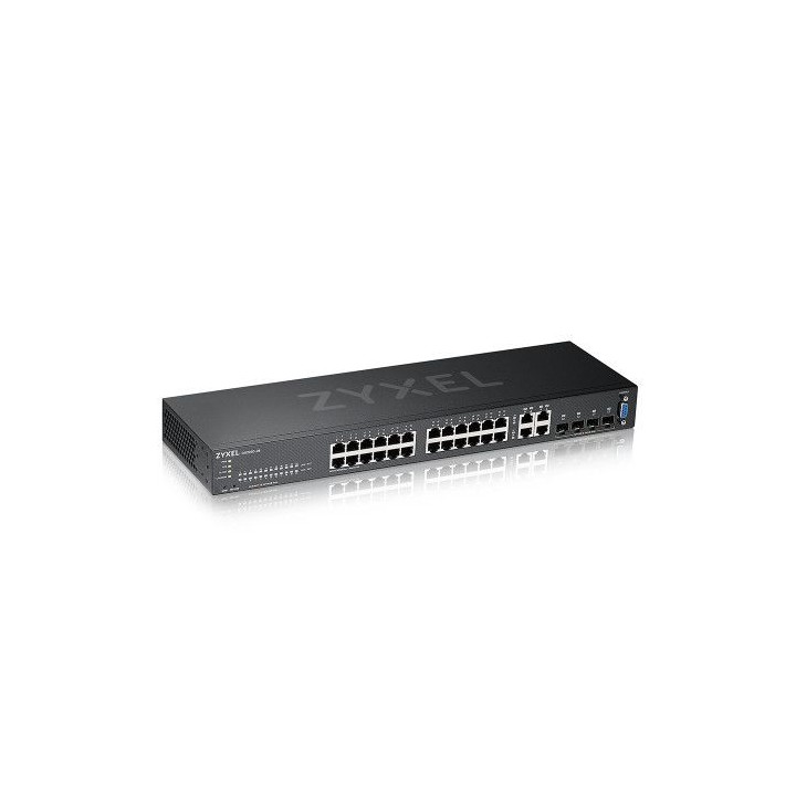 zyxel gs2220-28-eu0101f switch gestionado l2 gigabit ethernet (10/100/1000) negro