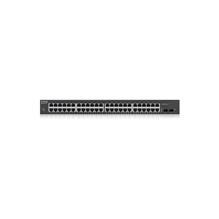 zyxel gs1900-48hpv2 gestionado l2 gigabit ethernet (10/100/1000) energia sobre ethernet (poe) negro
