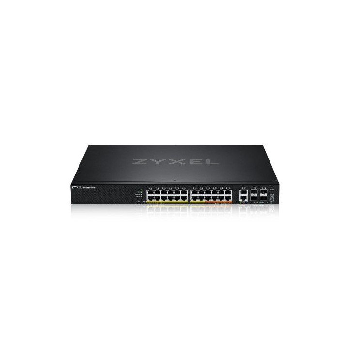 zyxel xgs2220-30hp gestionado l3 gigabit ethernet (10/100/1000) energia sobre ethernet (poe) negro