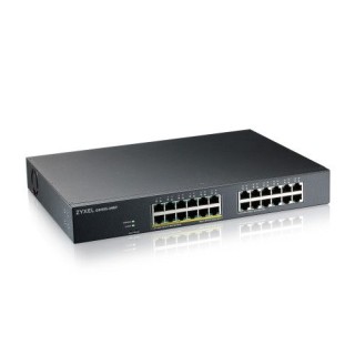 zyzel zyxel gs1915-24ep, 24-port gbe, 12 port poe, 130 watt 802.3at, rackmount y desktop, sin ventil