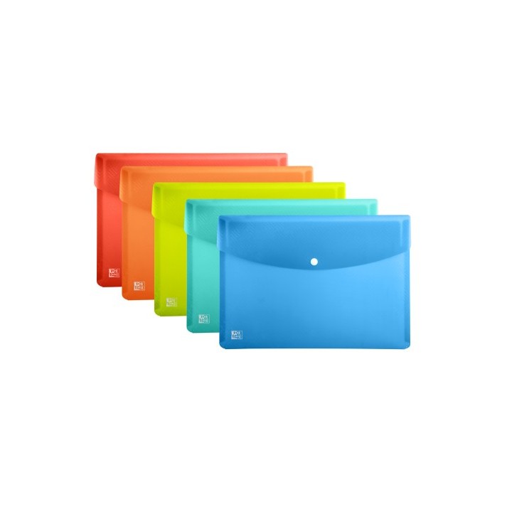 oxford oxford urban polipropileno (pp) colores surtidos, translucido a5  pack: 5 unidades