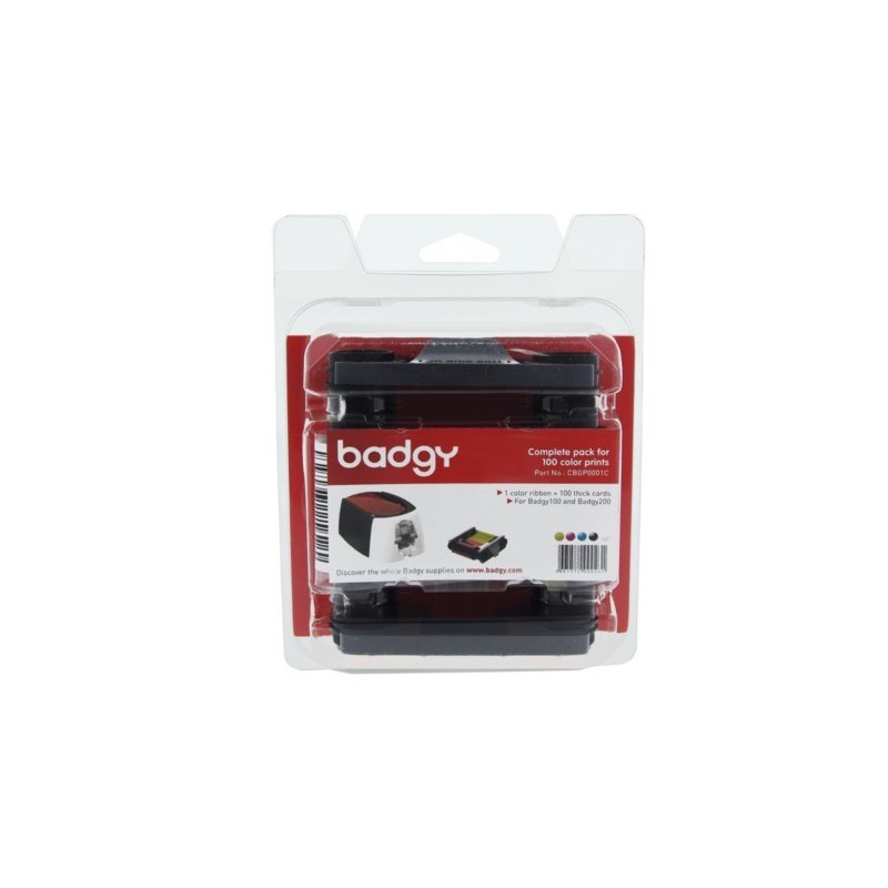 badgy evolis cbgp0001c kit para impresora