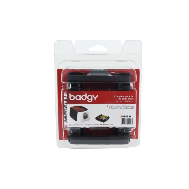 badgy evolis cbgp0001c kit para impresora