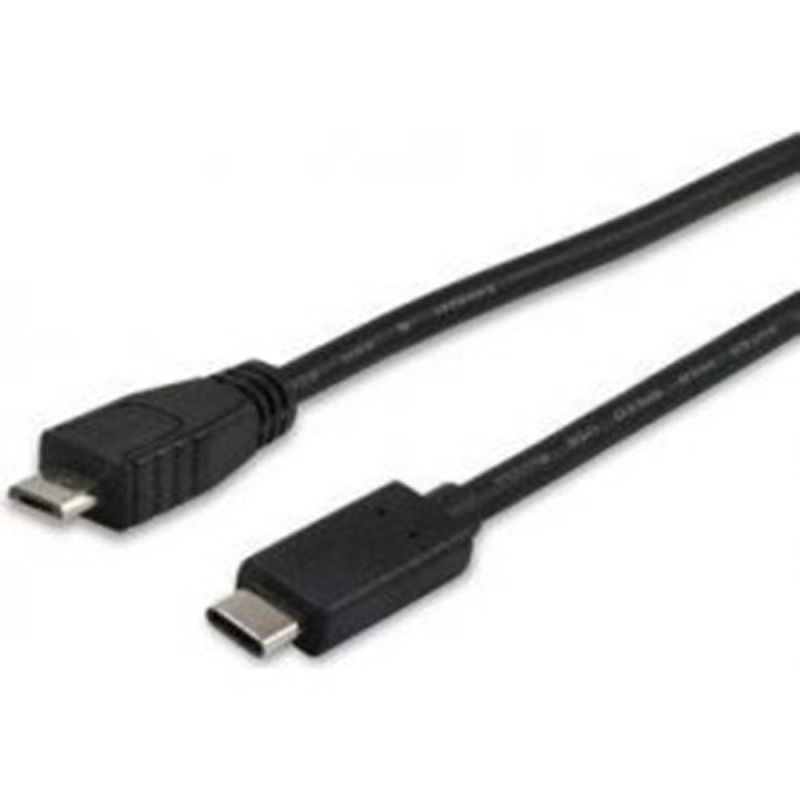 equip cable usb tipo c a micro usb tipo b equip 1m -  macho - macho -  negro
