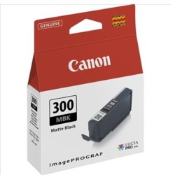 canon cartucho canon pfi - 300 pbk negro foto