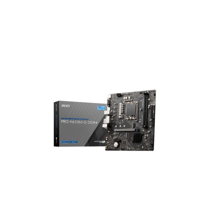 placa msi pro h610m-g ddr4,intel,1700,h610,2ddr4,matx