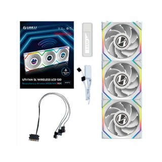 ventilador 120x120 lian li unifan sl wireless lcd wh rv 3 pack receiver wireless controller 1-3 sata