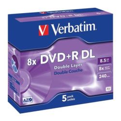 Verbatim Pack 5u Dvd+rdl...