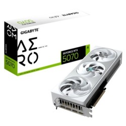 gigabyte gigabyte geforce rtx 5070 aero oc 12g tarjeta grafica - 12gb gddr7, 192 bits, pci-e 5.0, xx