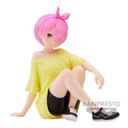 banpresto figura banpresto re: zero starting life in another world relax time ram training style