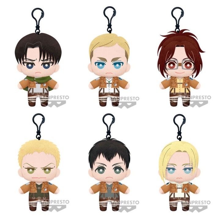 banpresto peluche banpresto attack on titan tomonui plush assort series 2 1 unidad aleatoria