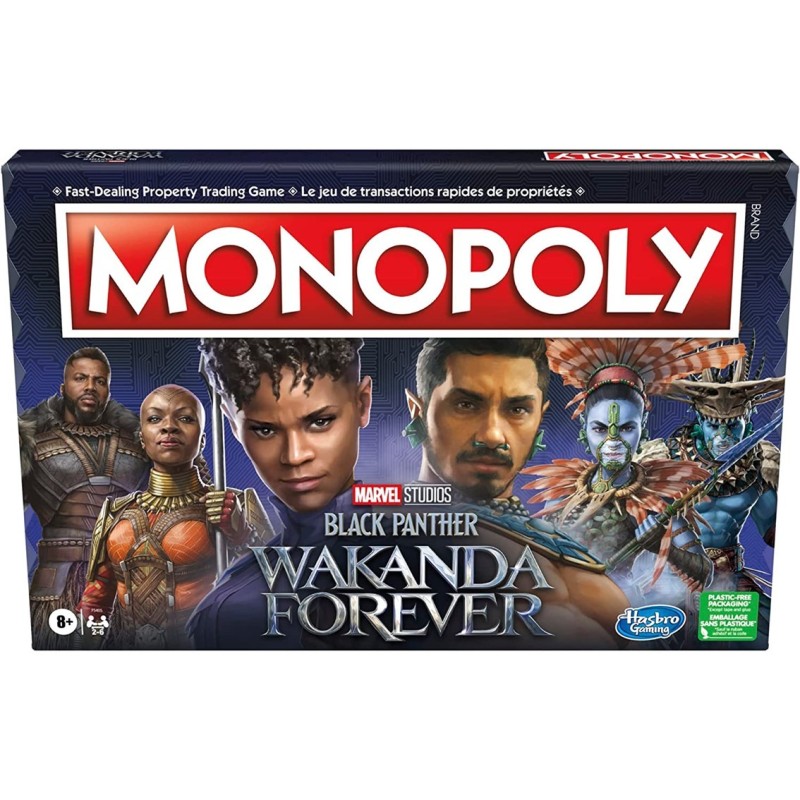 hasbro juego de mesa monopoly black panther