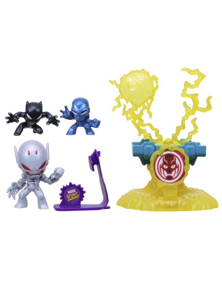 hasbro set de juego marvel stunt squad villain knockdown