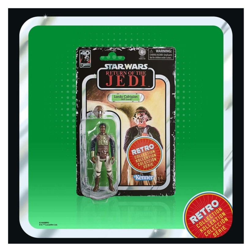 hasbro figura hasbro star wars retro collection -  lando caalrissian (skiff guard)