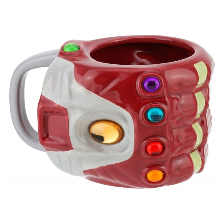 paladone taza 3d xl paladone marvel los vengadores guantelete del infinito con gemas