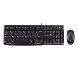 logitech teclado + mouse raton logitech desktop mk120 usb italiano