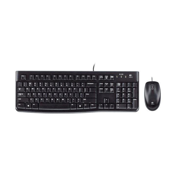 logitech teclado + mouse raton logitech desktop mk120 usb italiano