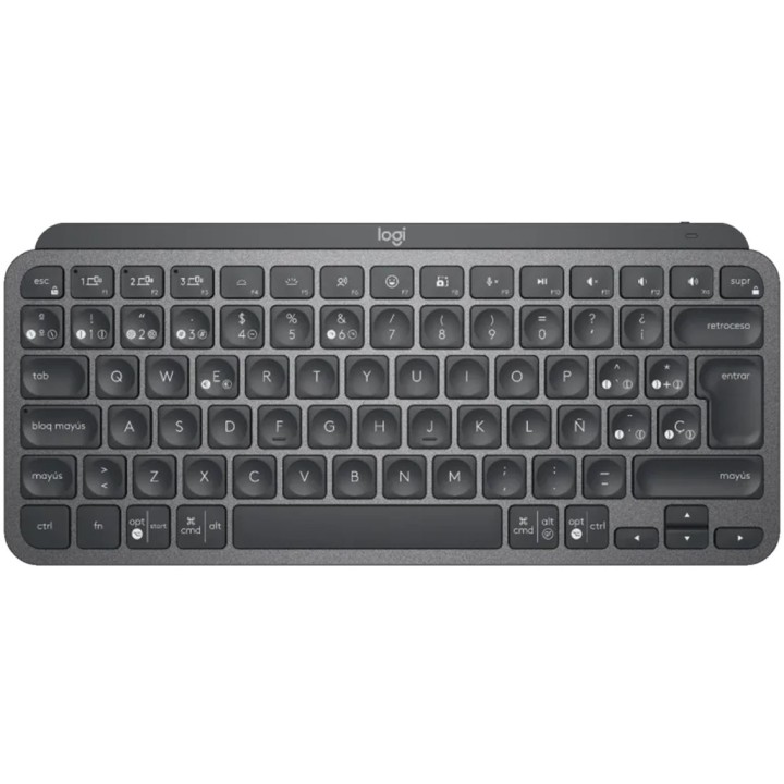 logitech teclado logitech mx keys mini grafito wireless inalambrico qwerty espanol