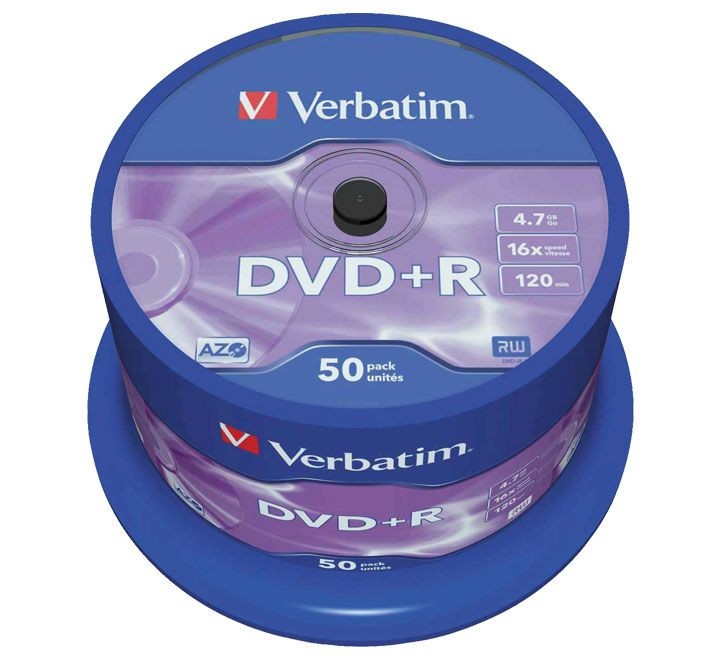 bob. 50 dvd+r azo verbatim 16x 4.7gb 43550