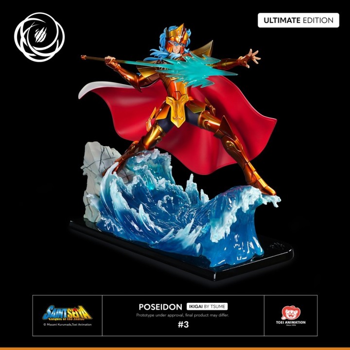 tsume art figura tsume art saint seiya poseidon resina escala 1 - 6 ikigai