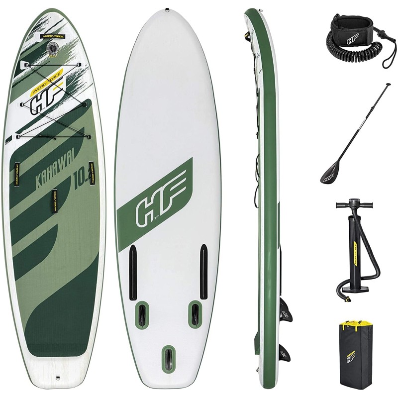 bestway bestway 65308 -  tabla paddle surf hinchable hydro - force kahawai 3 -10m con remo - bomba y