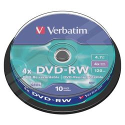 Verbatim Bobina 10u Dvd-rw...