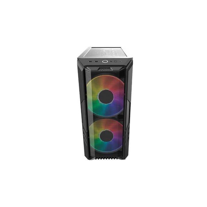 torre atx coolermaster haf 500 crist temp 2x20 argb front 1x12 tra argb 1xfan gpu