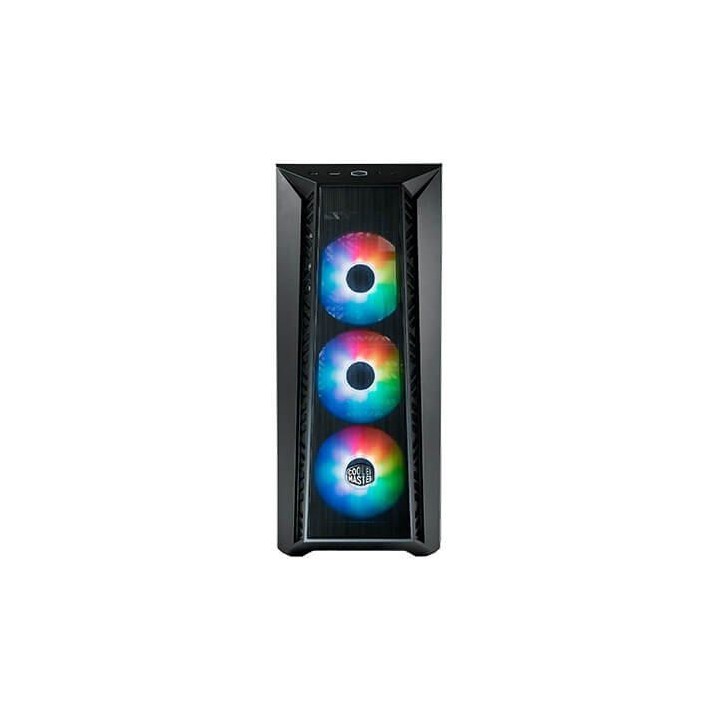 torre e-atx coolermaster mb520 mesh black crist. temp vent 3x120mm argb frontal