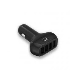 ewent cargador de coche ewent ew1354 4 puertos usb 9.6a