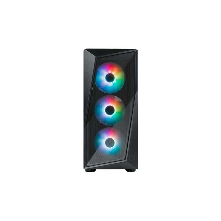 torre atx coolermaster cmp 520 black cristal templado mini itx  micro atx atx 7exp slot
