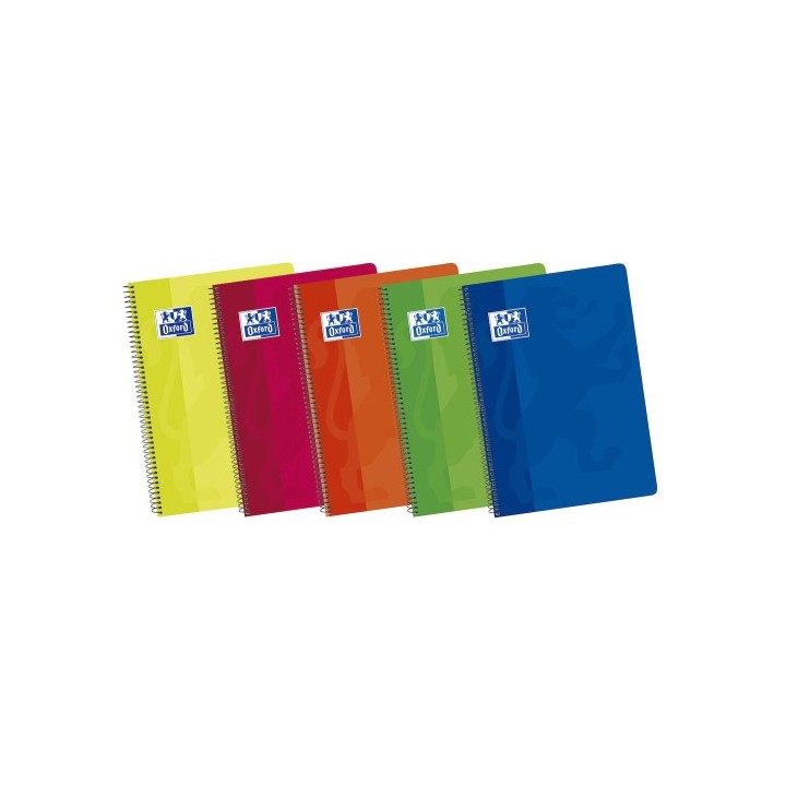 oxford oxford 100430171 cuaderno y block 80 hojas colores surtidos