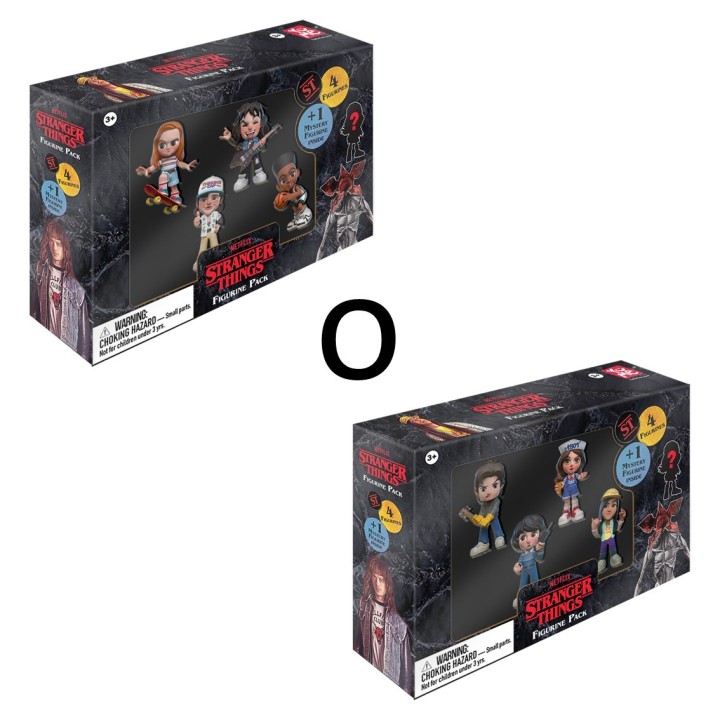 bandai rojo pack de 5 figuras yume stranger things