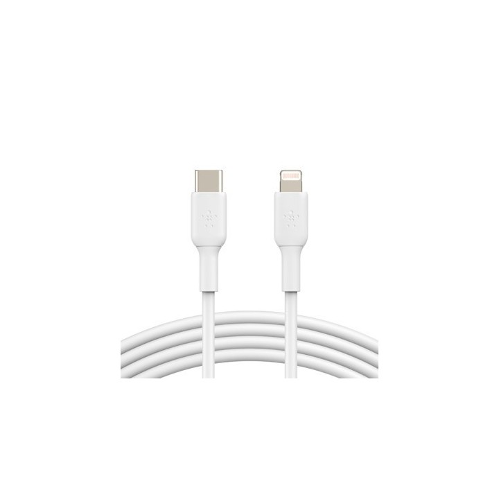 belkin belkin caa003bt1mwh cable de conector lightning 1 m blanco