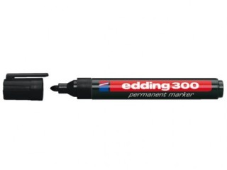 edding marcador permanente punta redonda 1.5-3mm 300 negro edding 300-01  pack: 10 unidades