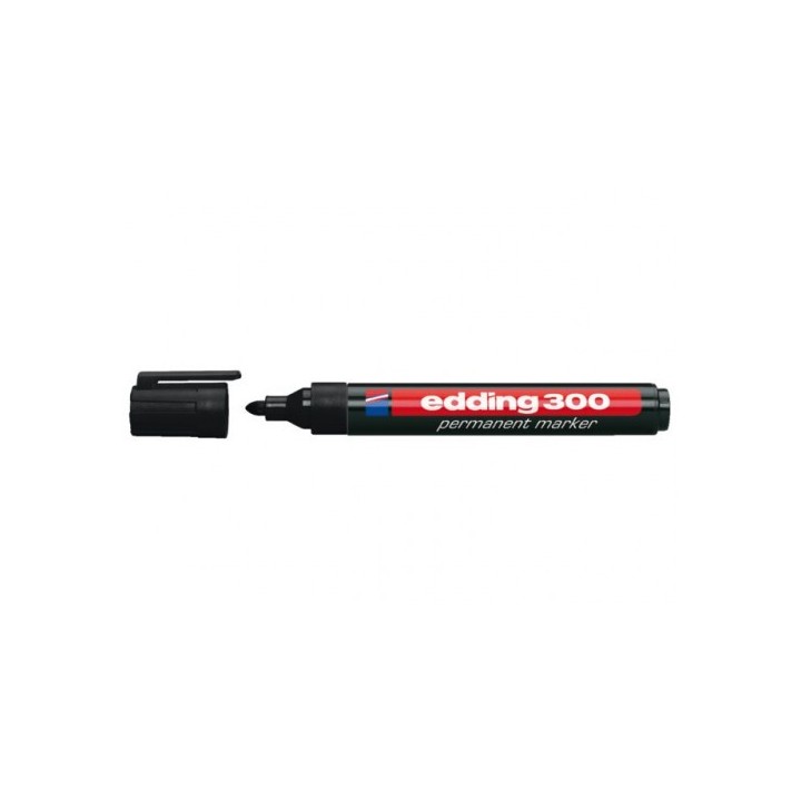 edding marcador permanente punta redonda 1.5-3mm 300 negro edding 300-01  pack: 10 unidades