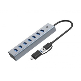 conceptronic hub conceptronic hubbies21g usb 3.0 - usb tipo c 7 en 1