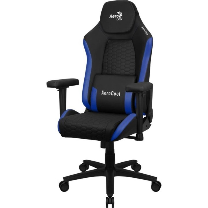 aerocool silla gaming aerocool crown negra - azul