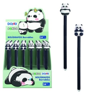 dohe expositor con 24 boligrafos borrables panda dohe 79645