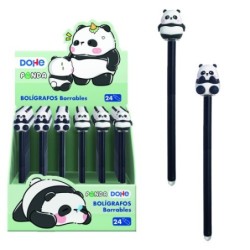dohe expositor con 24 boligrafos borrables panda dohe 79645